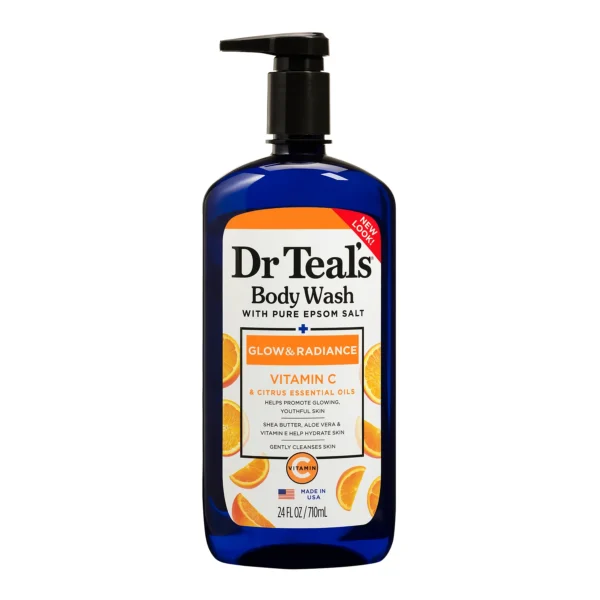 Dr Teal's Glow Radiance Body Wash With Vitamin C & Citrus Essential Oils, 710ml